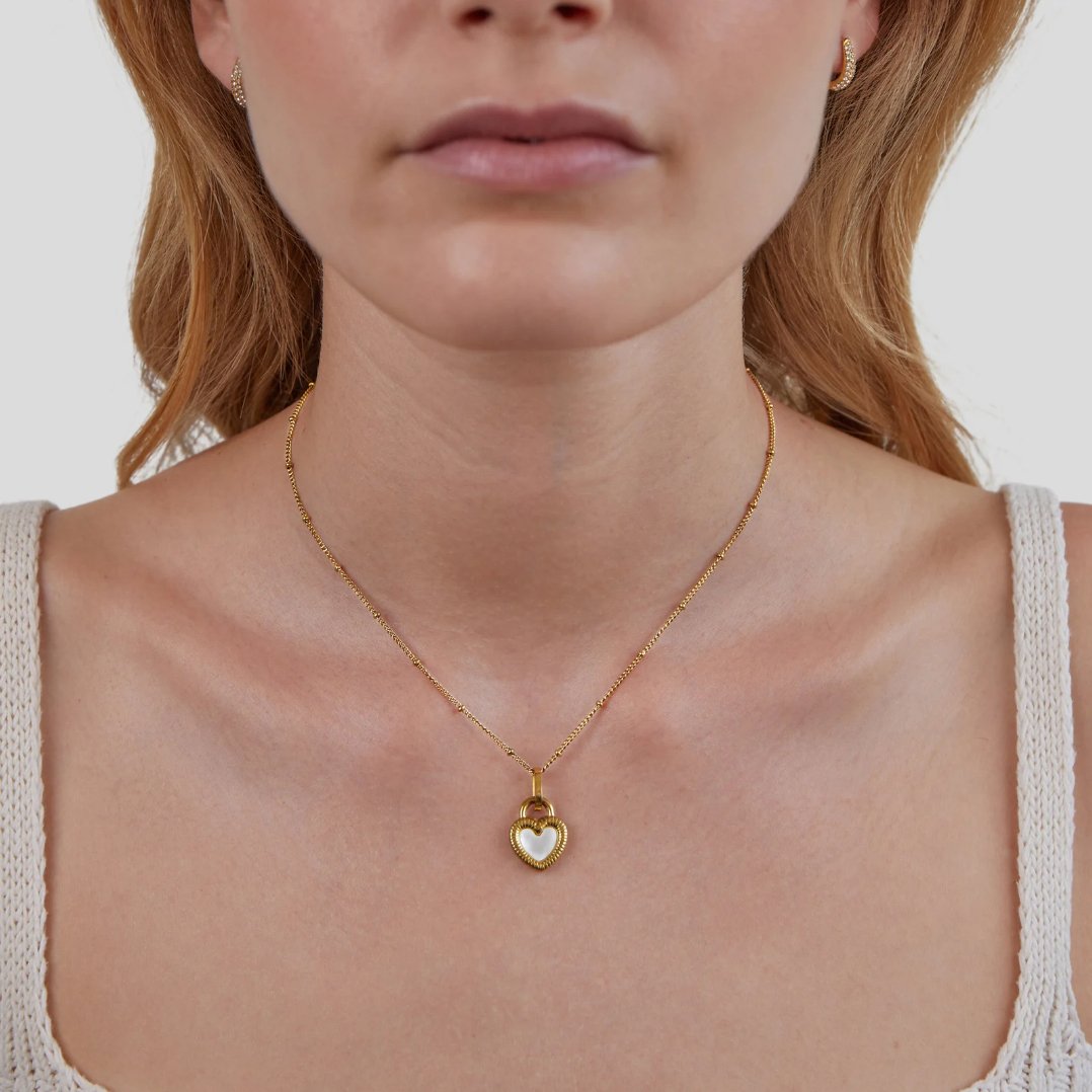 'Falling For You' Reversible Heart Necklace