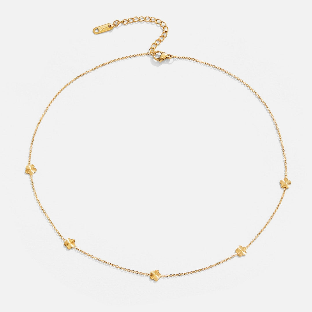 Flower Power Gold Chain Necklace