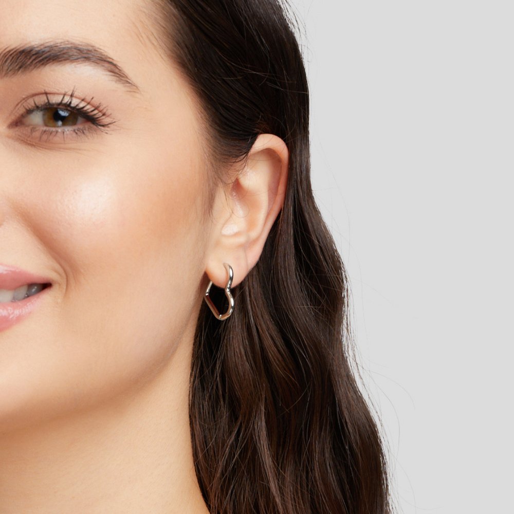 Heart Silver Earrings