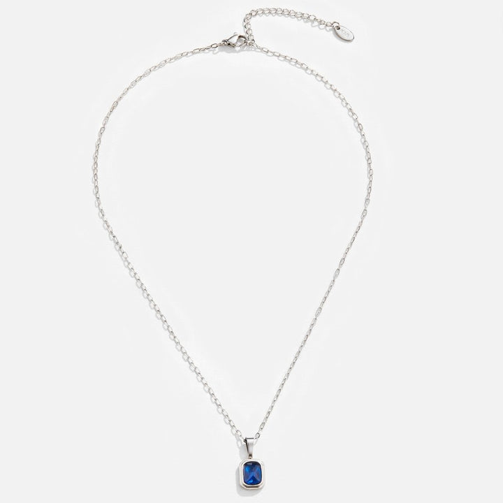 Ocean Blue Pendant Silver Chain