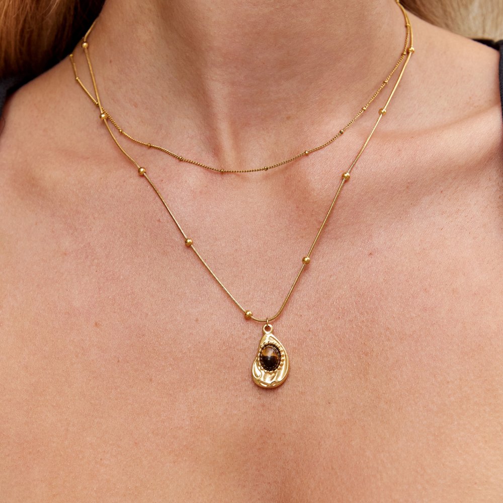 Tigerstein Pendant Necklace